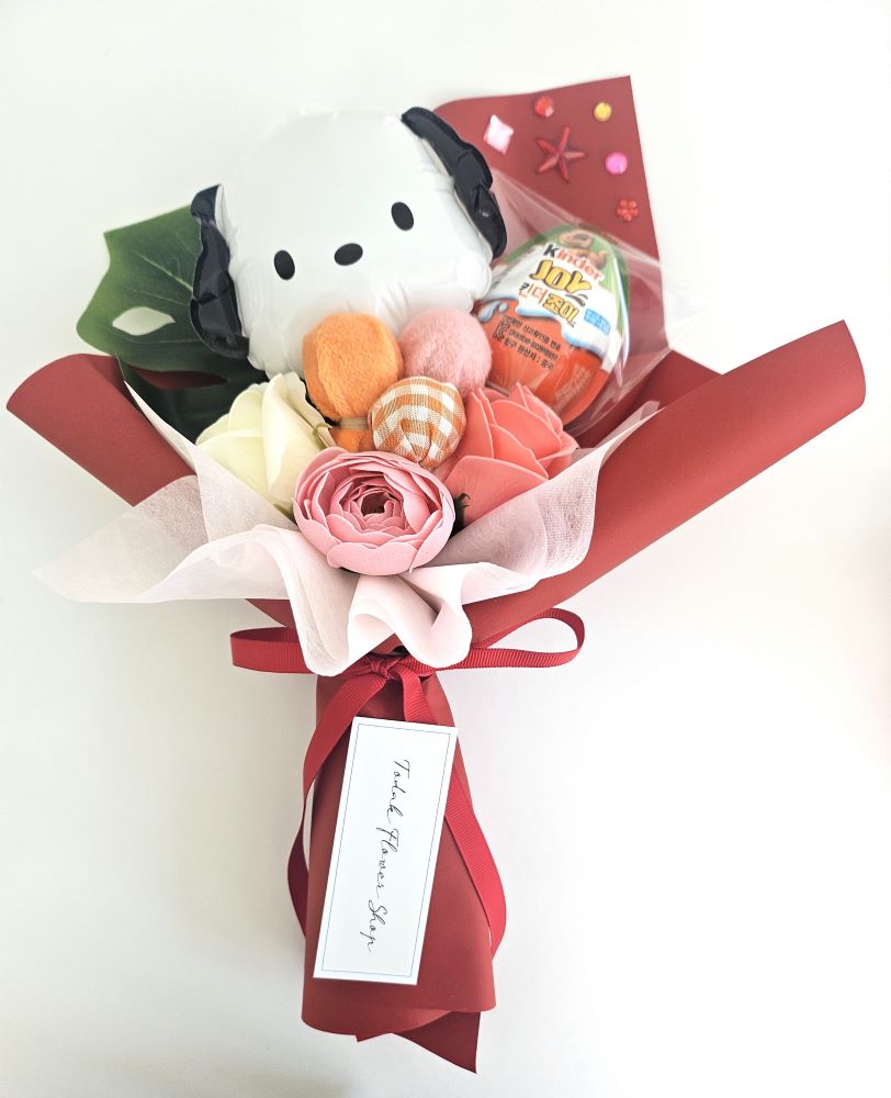 킨더조이 꽃다발 유치원 졸업식 발표회 인형꽃다발 재롱잔치 학예회 사탕 말랑핑 선택불가 - 상세 이미지 5