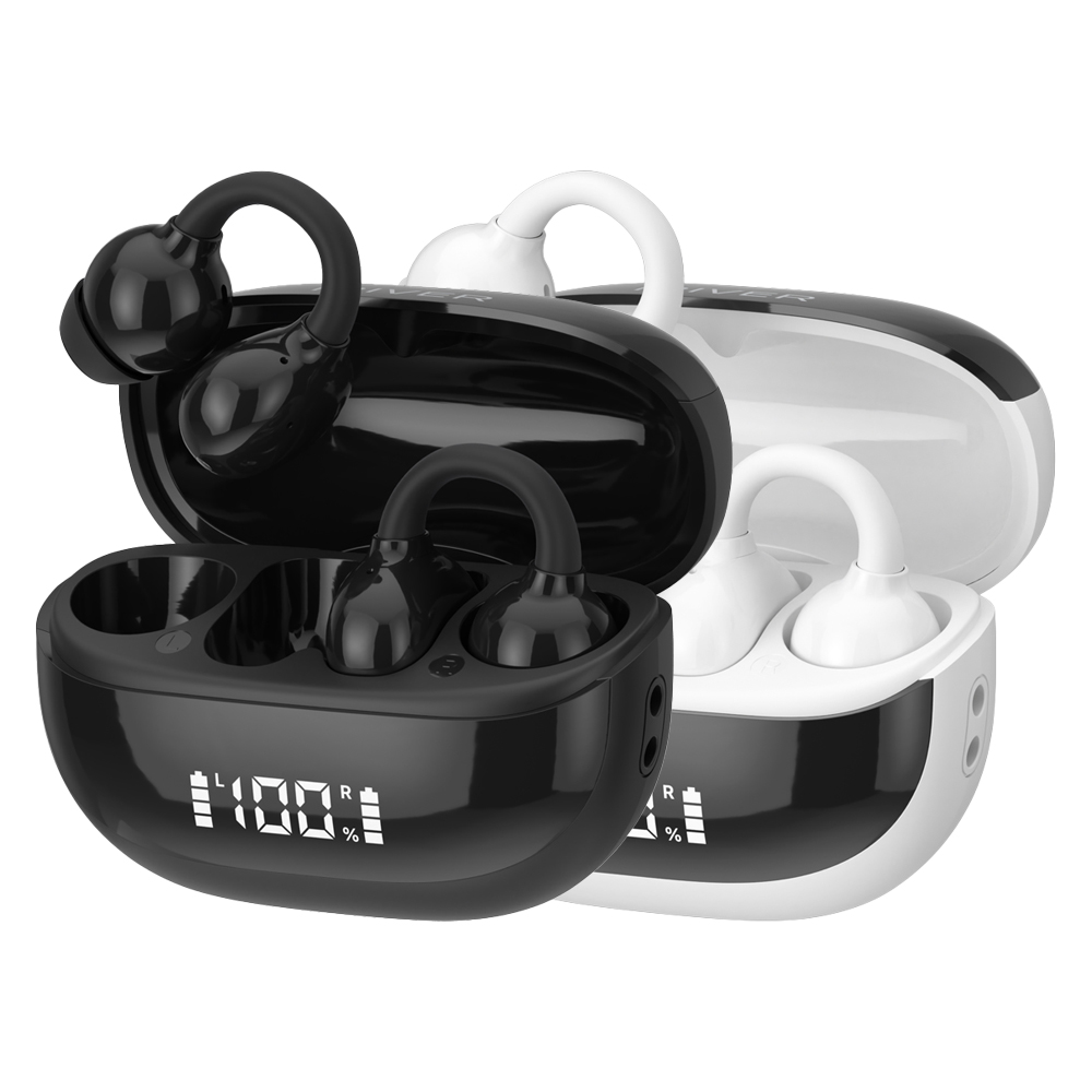 아이리버 오픈타입 무선 6.0 이어커프 블루투스 이어폰 IB-IX3 오토 페어링 IPX4 생활 방수 터치 컨트롤 C타입 충전 귀찌 귀걸이형 클립형 제품 이미지