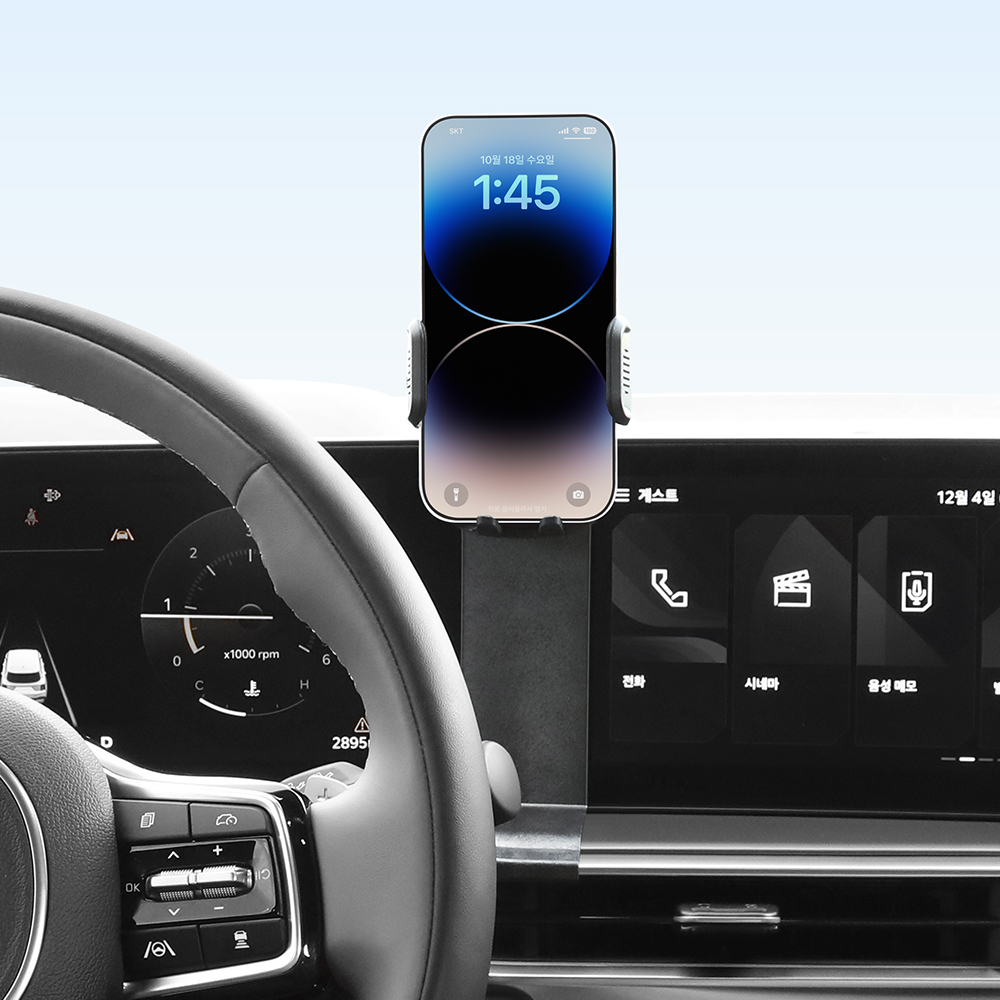픽스 더 뉴 쏘렌토 4세대 MQ4 페이스리프트(24년식 이후) 전용 차량용 핸드폰 거치대 중앙 마운트