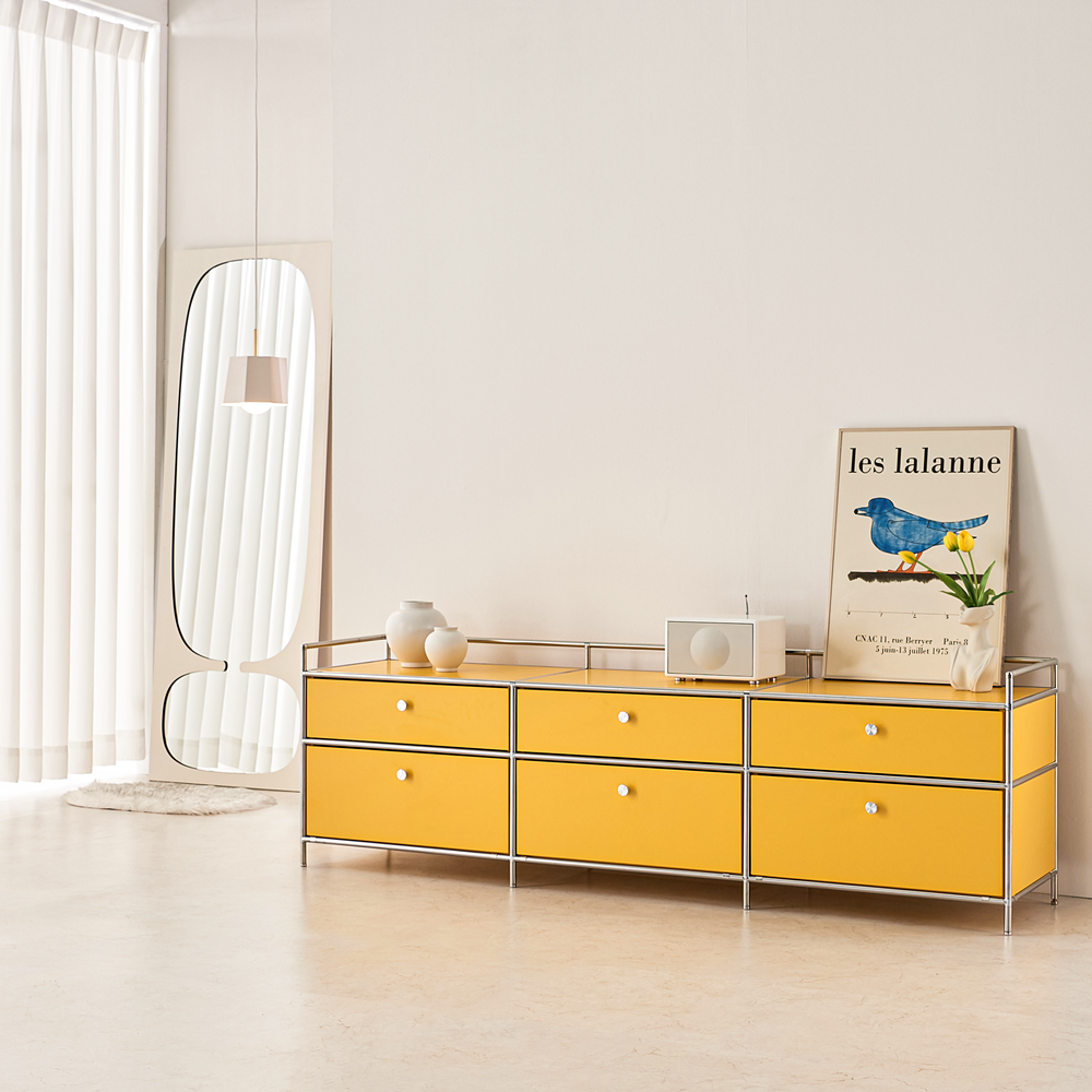 세라썸 모듈거실장 미드센츄리 높은 티비서랍장 tv장식장 75인치