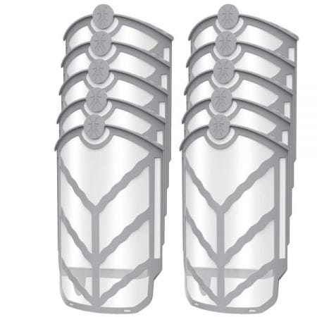 [해외]실내 방역 살충제 집안 청소 Zeevo M364, M364A 및 Max 안전 플러그인 트랩용 플라잉 곤충 트랩 리필과 호환되는 10팩 - 스티커 교체 카트리지 228506