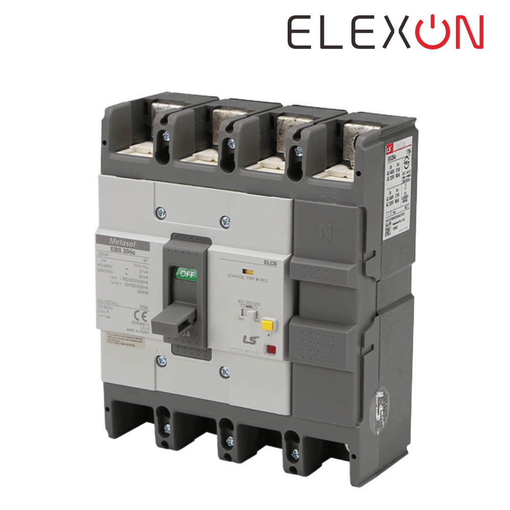 LS 산업용 ELCB 누전차단기 EBS 204C 4P 175A 85kA 분전함 LS일렉트릭 - 상세 이미지 2