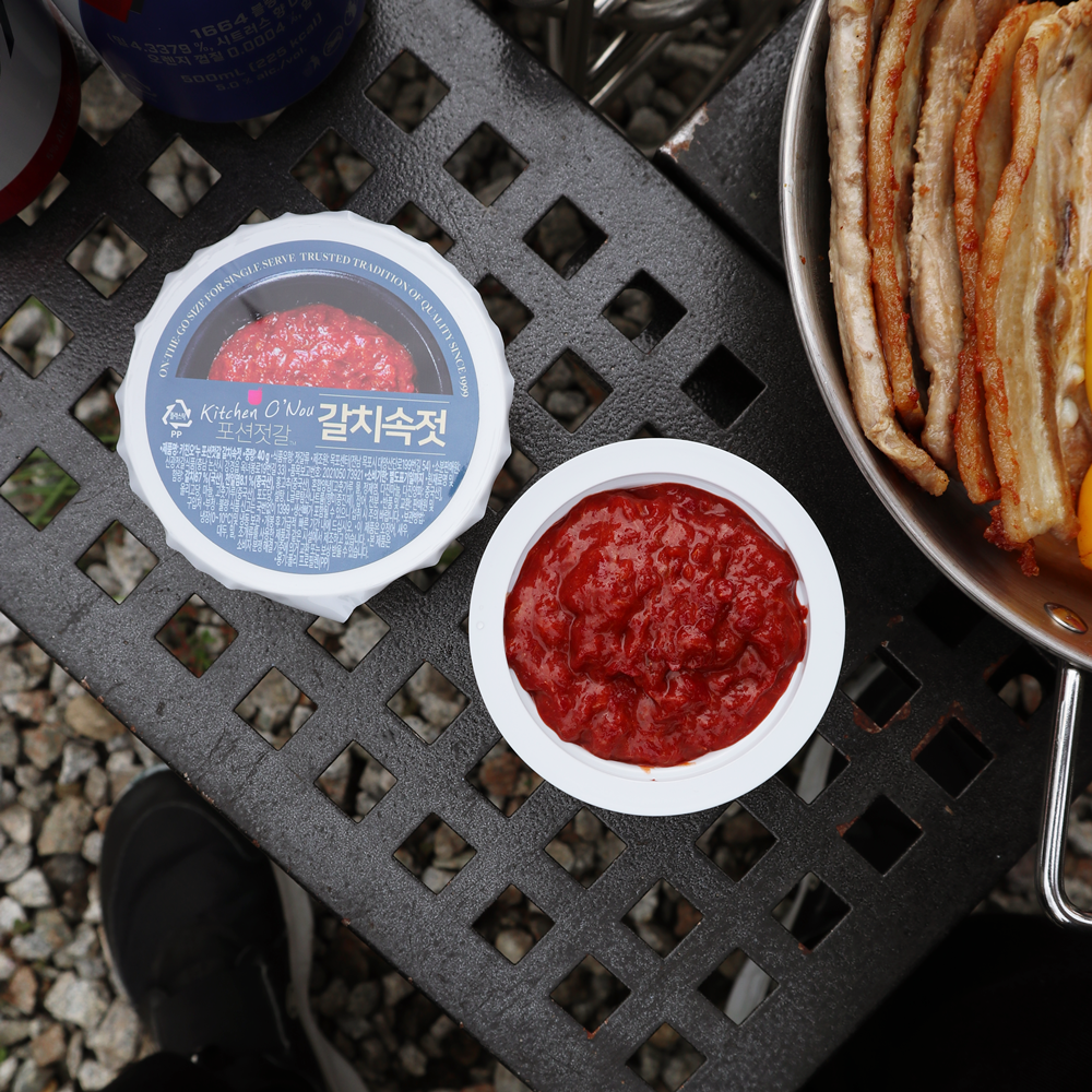 강경 오늘식탁 갈치속젓 소포장 포션 젓갈 캠핑 여행 도시락 40g, 5개 - 상세 이미지 2