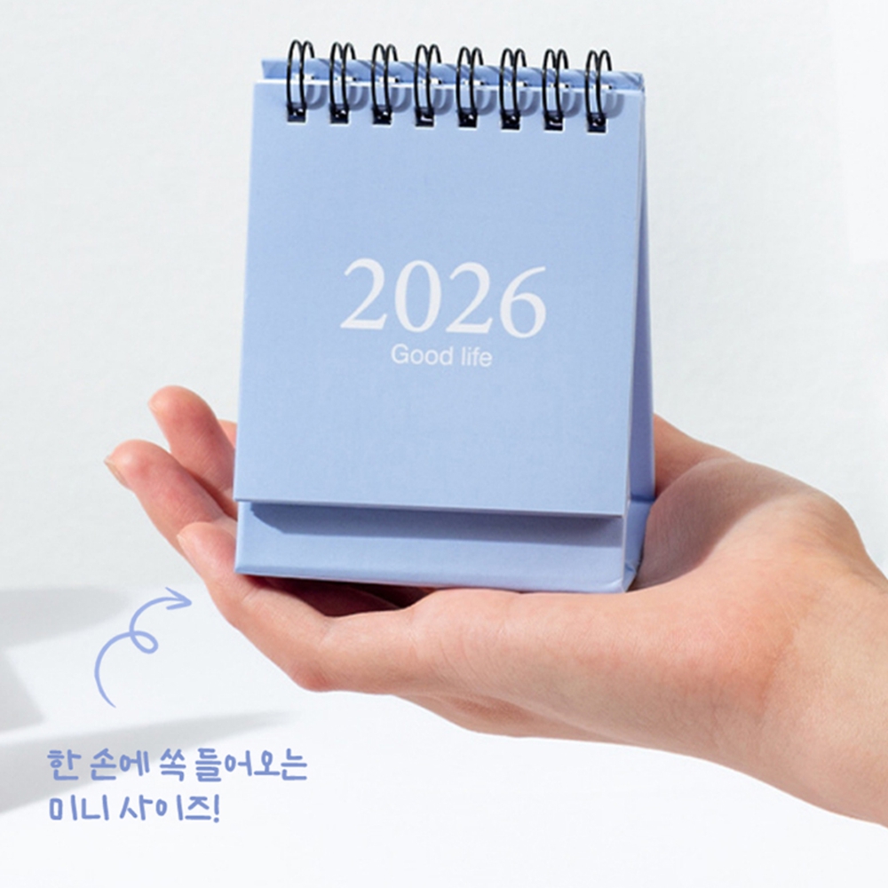 미니달력 3+3 2026년탁상달력 새해 캘린더 - 상세 이미지 4