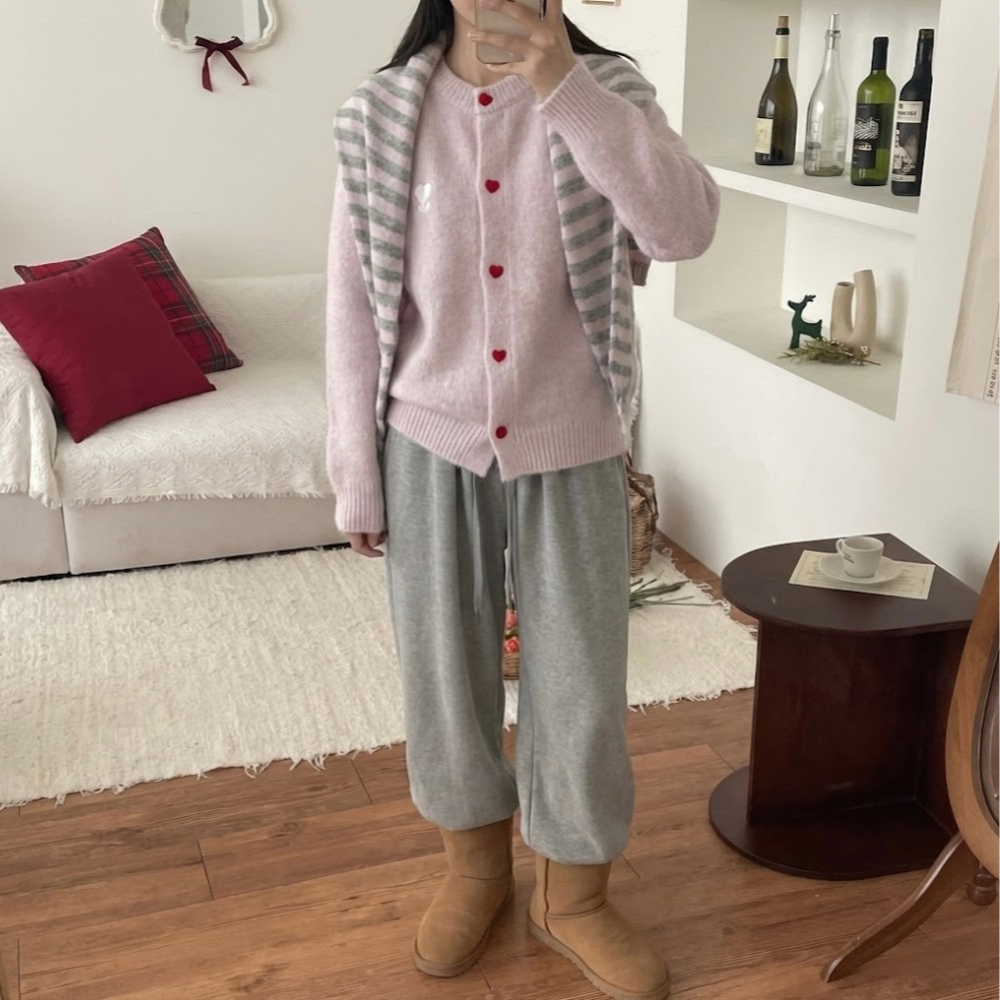 울가디건 가디건세트 숄머플러 삼각숄 삼각머플러 이미지 8