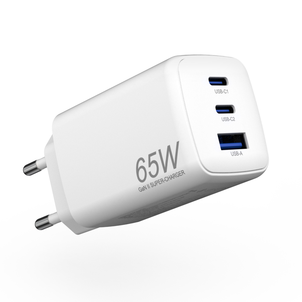 넥스트유 플러온 G1 65W 3포트 USB PD PPS GaN 초고속 충전기 - 상품 이미지