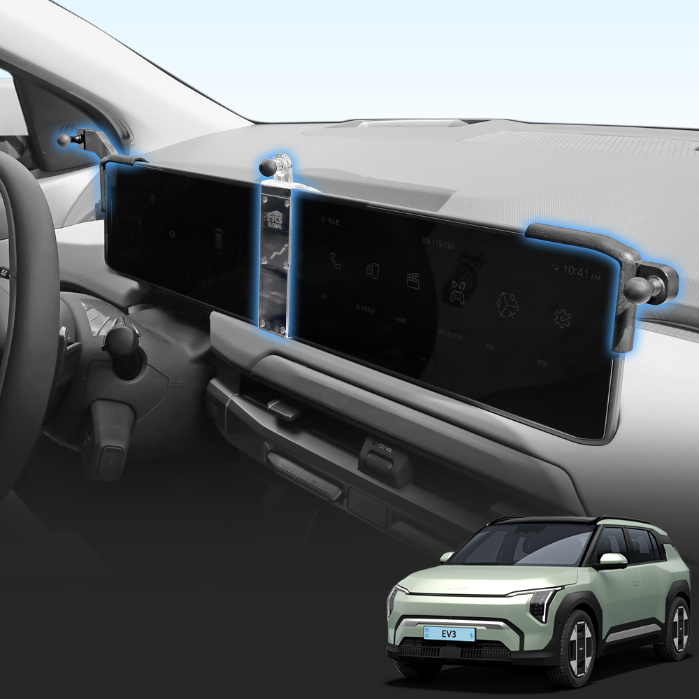 픽스 EV3 1세대 SV1 (24년식 이후) 전용 차량용 핸드폰 거치대 좌측 우측 중앙 마운트 단일 제품 이미지
