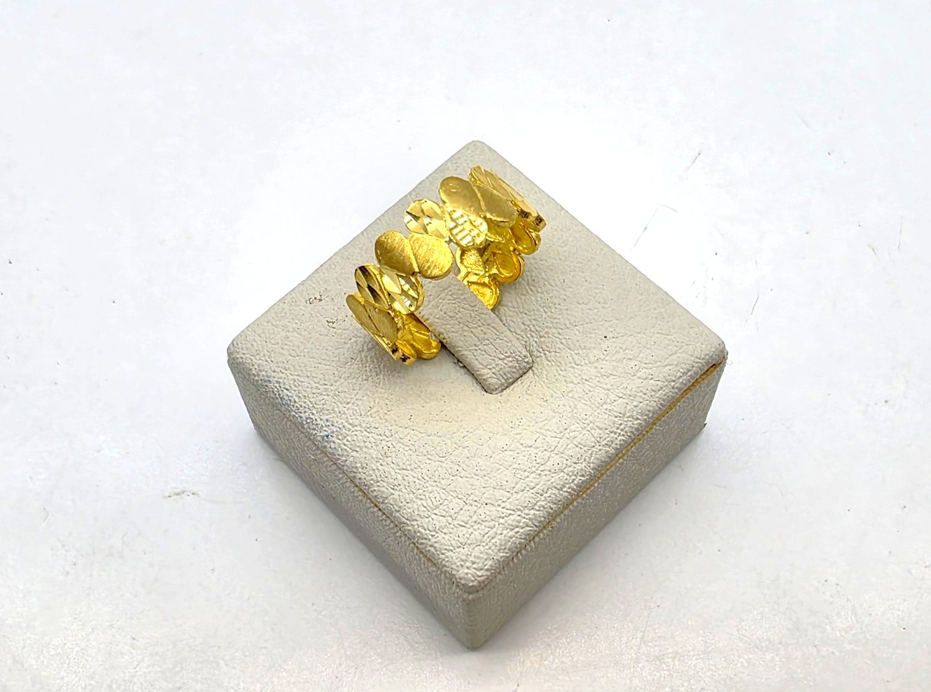 24K 순금 3.75g(1) 하프 매트 반지 - 상품 이미지