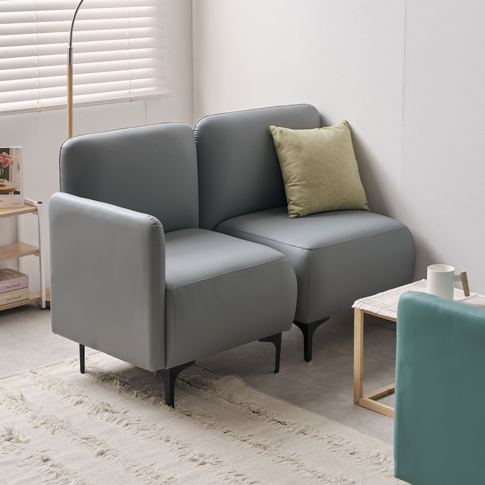 조이브 미니 카페소파 실리콘가죽 인테리어 라운지 소파