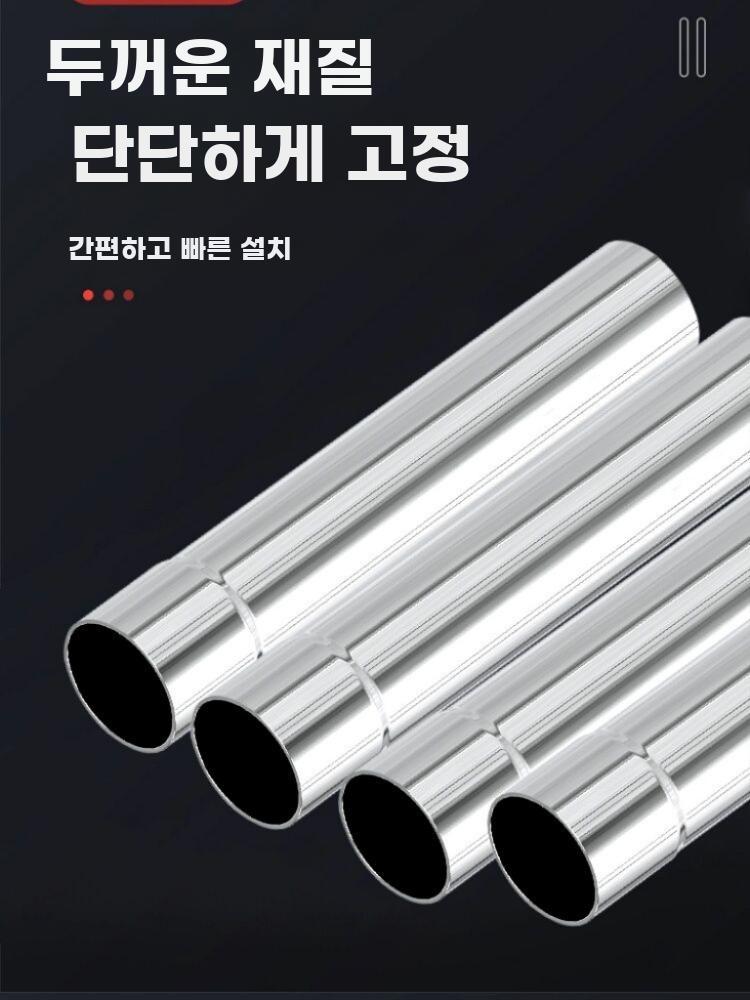 두꺼운 스테인리스 난로굴뚝 연통파이프 굴곡형 배연관 - 상세 이미지 3