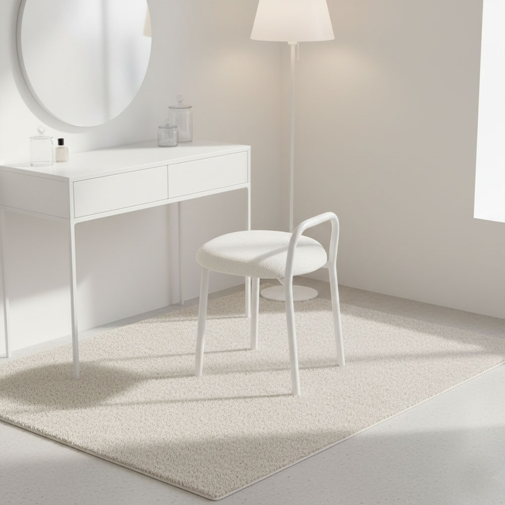 켈린 화장대의자 인테리어 원형 사각 스툴 의자 패브릭