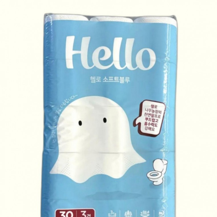 3겹 30롤 X 2 화장지 두루마리 휴지 부드러운 무형광 - 상품 이미지