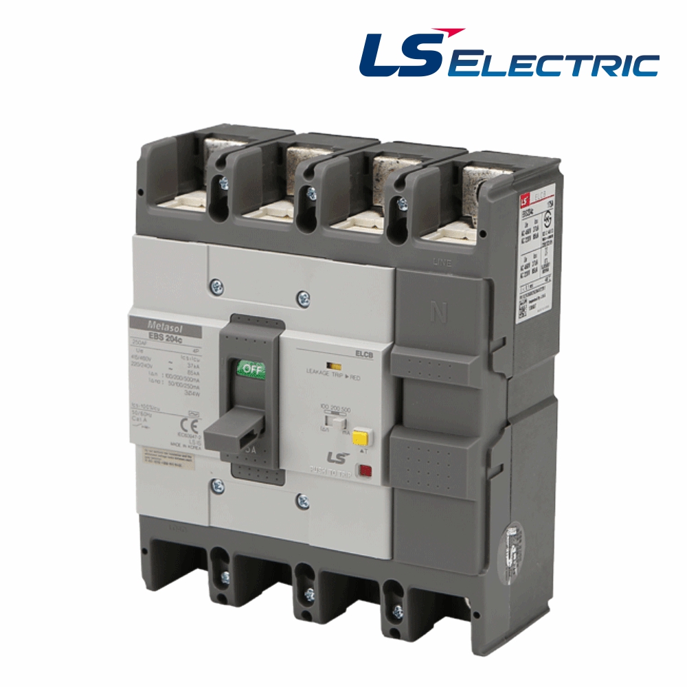 LS 산업용 ELCB 누전차단기 EBS 204C 4P 175A 85kA 분전함 LS일렉트릭 - 상품 이미지