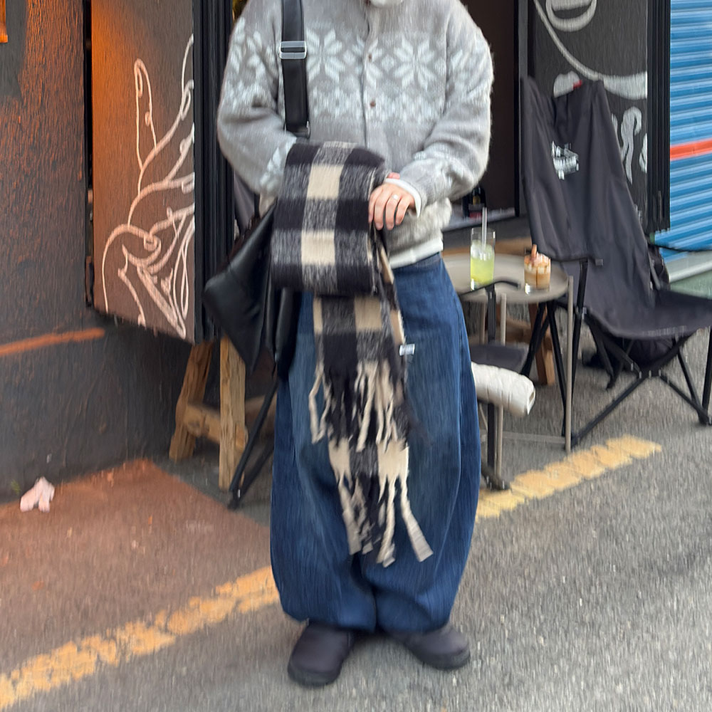 커브드팬츠 남자벌룬팬츠 통큰바지 - 상세 이미지 5