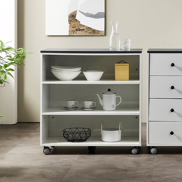 가구의서 M331 이동식 3단 오픈수납장 800x400x825mm - 상품 이미지