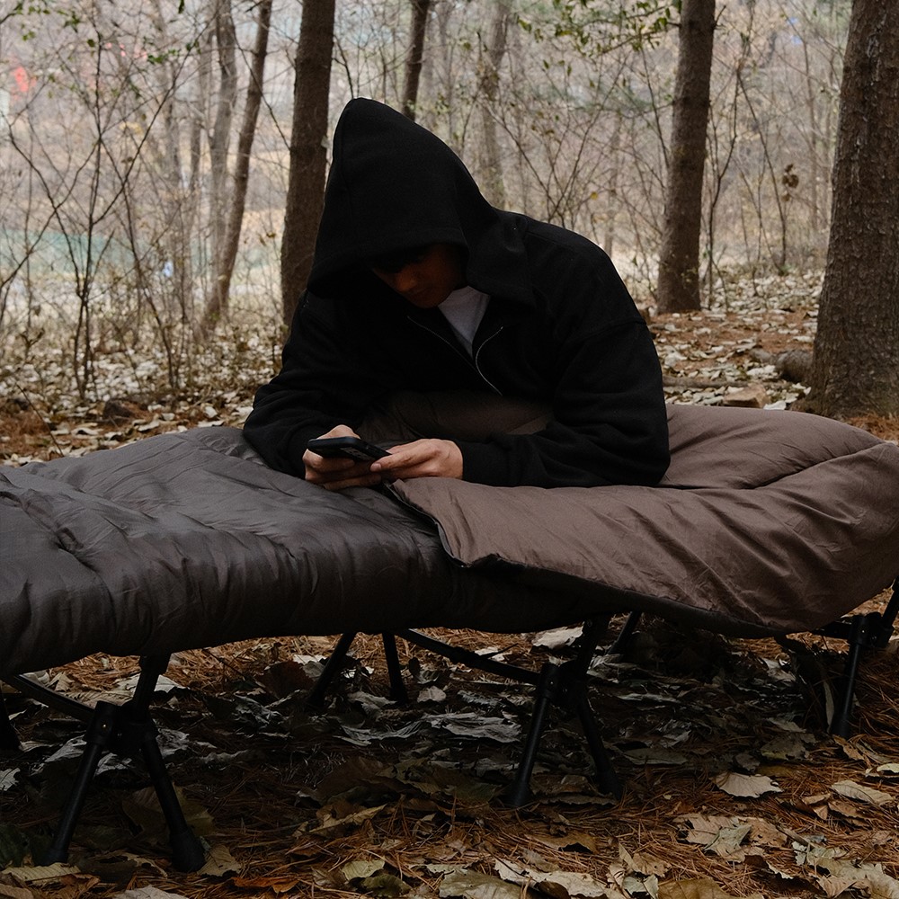 폴라리스 이그니스 R1 3000 겨울 동계 캠핑 침낭 다크브라운 - 상세 이미지 5