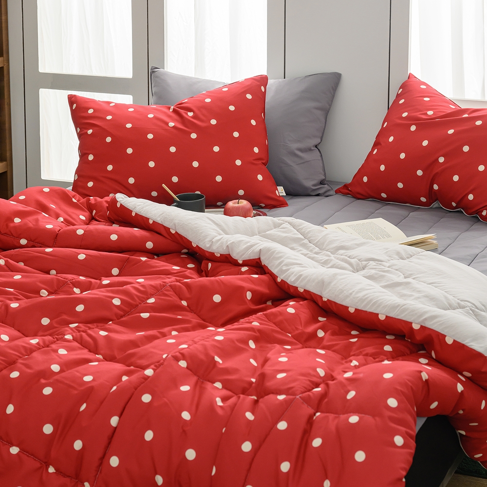 나라데코 도트 패턴 소음없는 세미마이크로 항균 차렵 이불 SS