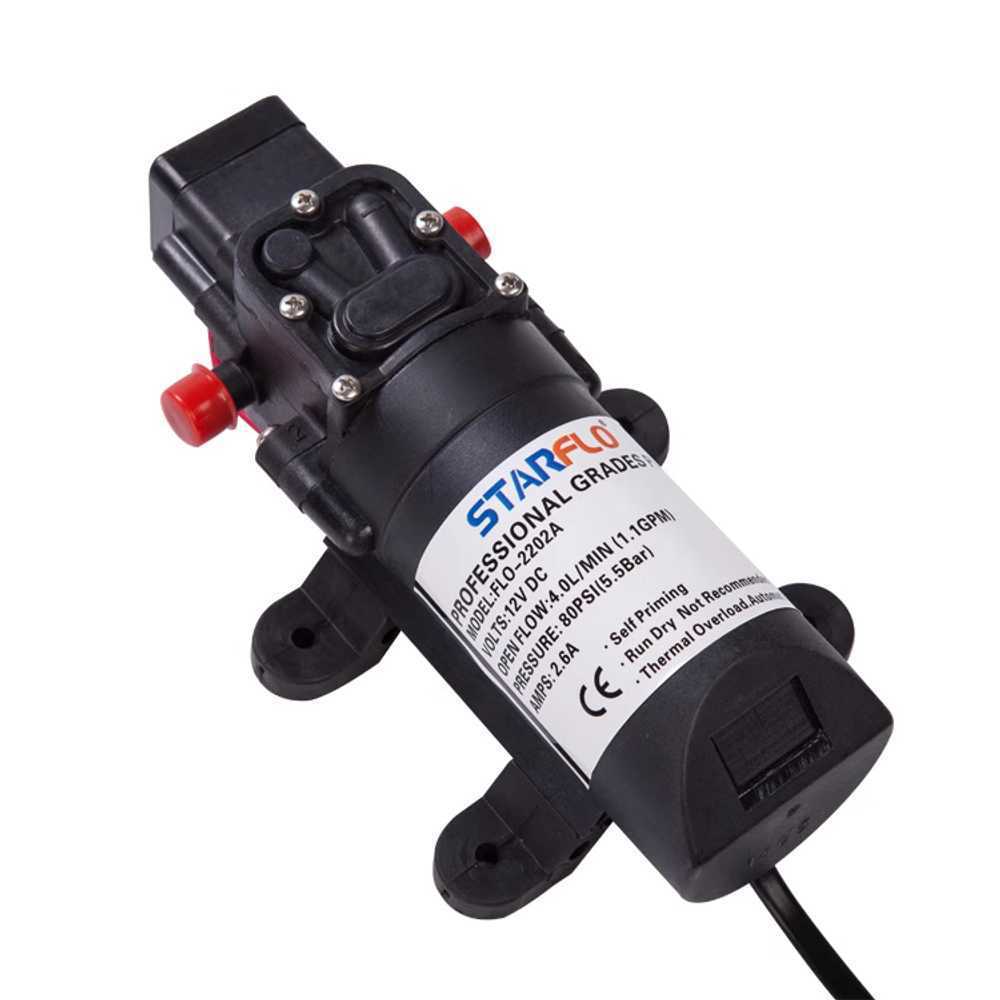 RV 자흡식 모터펌프 해양 선박용 자동수압 워터펌프 FLO-2402A / 24V - 상품 이미지