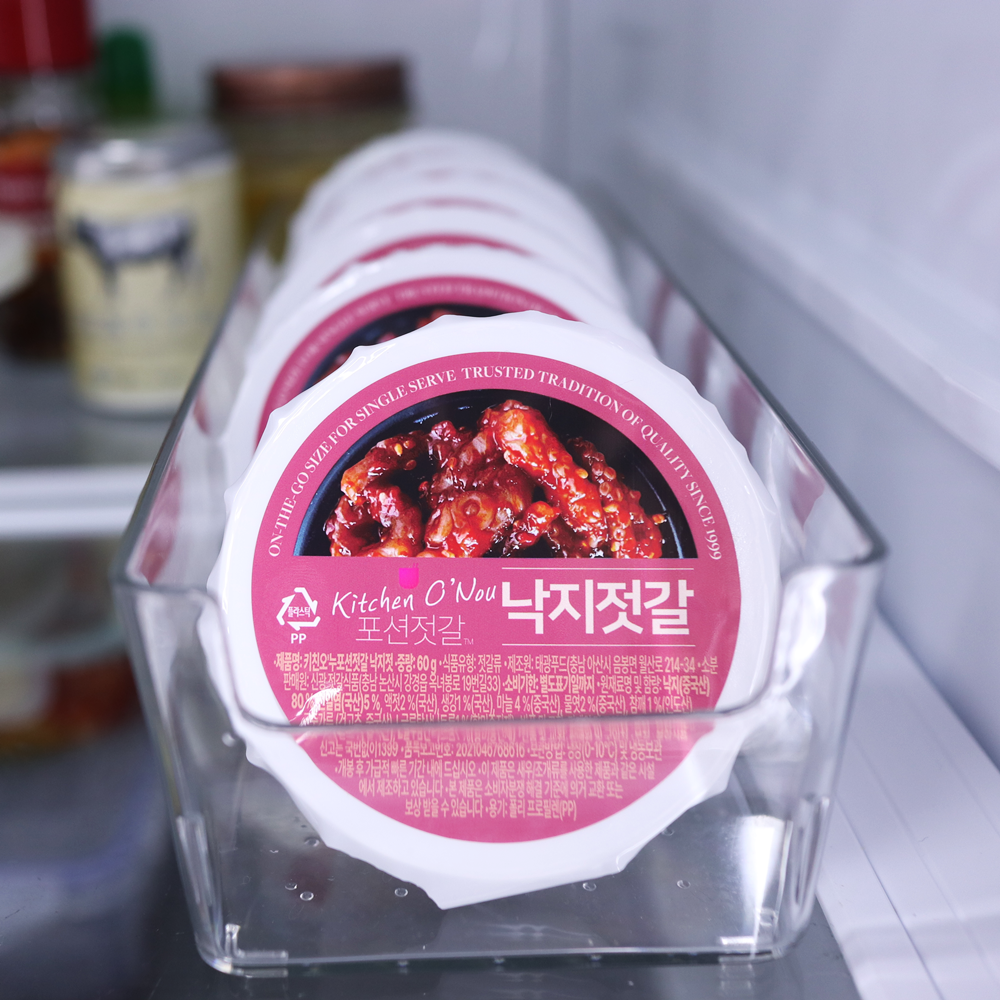 강경 오늘식탁 낙지젓갈 소포장 포션 젓갈 캠핑 여행 도시락 60g, 10개 - 상세 이미지 4