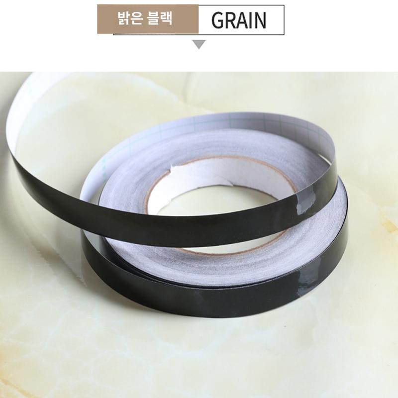 몰딩 테이프 접착 라인 천장 장식 스티커 골드 실버 블랙 인테리어 코너몰딩 헤어라인 실버 폭0.8cmx길이50m - 상세 이미지 5