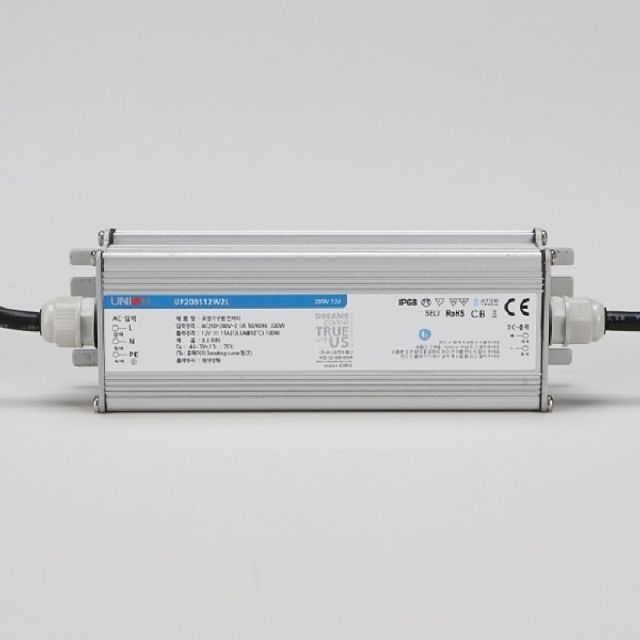 SMPS 방수형 안정기 200W UP200S12W2L KC DC12V - 메인 이미지