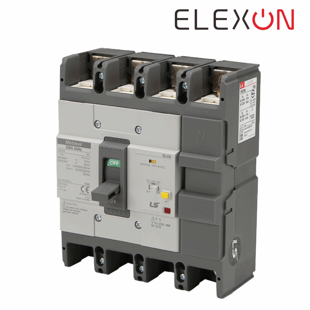 LS 산업용 ELCB 누전차단기 EBS 204C 4P 150A 85kA 분전함 LS일렉트릭 - 상세 이미지 2
