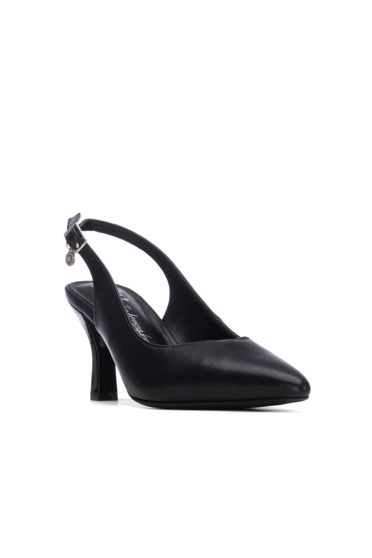 엑스티아이 비건 슬링백 포인티 펌프스 8cm 3893194 NEGRO - 상세 이미지 2