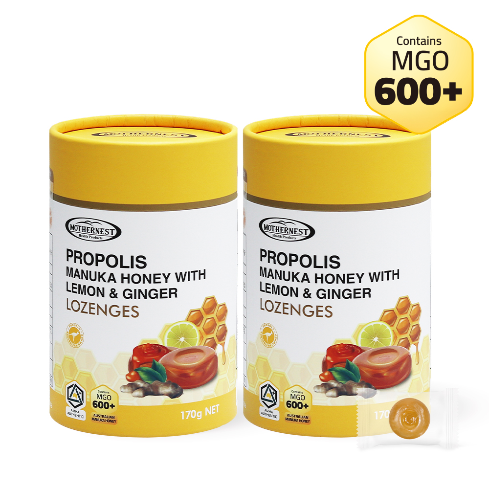 마더네스트 호주산 프로폴리스 마누카허니 레몬진저 캔디 (MGO600+) 170g, 2개 - 상세 이미지 2