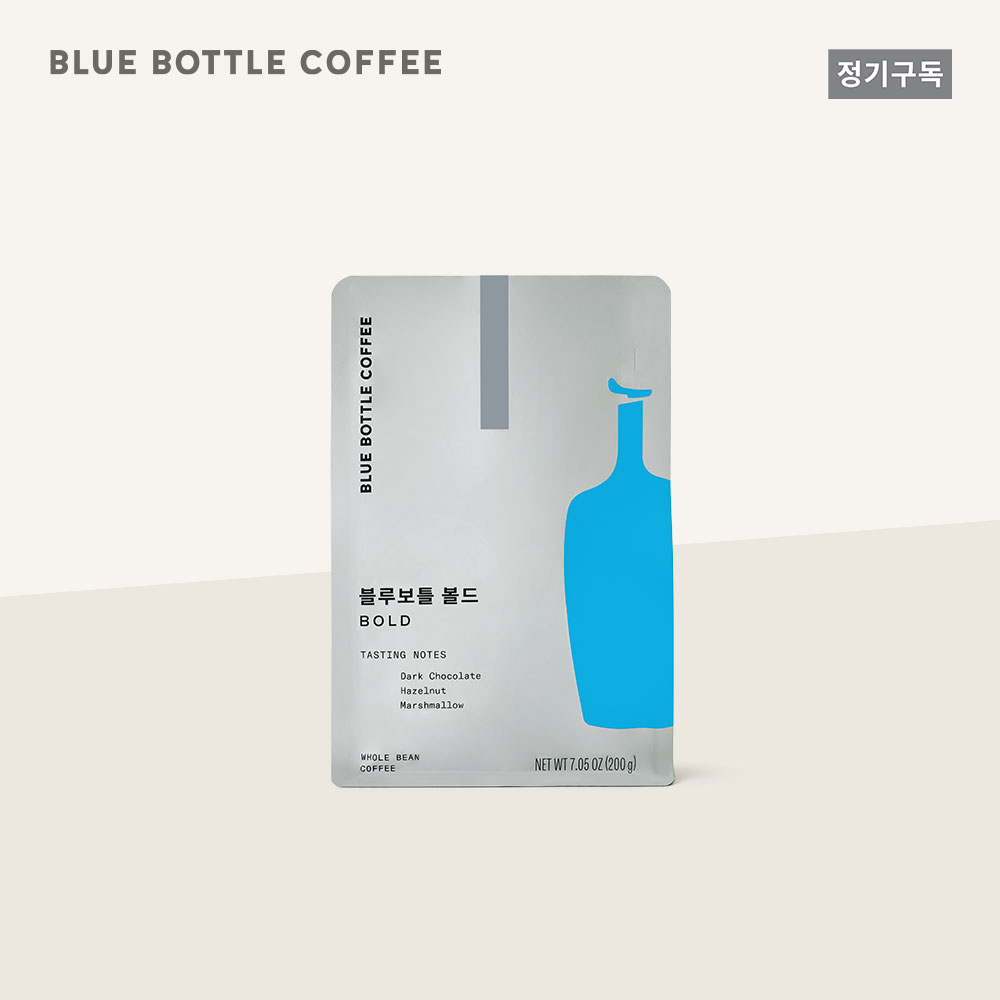[구독전용][공식] 블루보틀 커피 블렌드 볼드 홀빈 원두 200g Blue Bottle Coffee Blend Bold - 상품 이미지