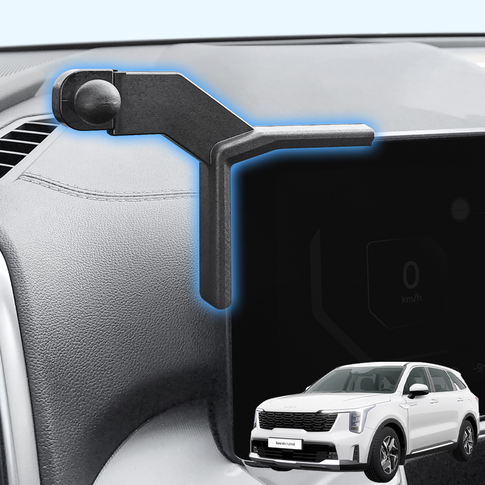 픽스 더 뉴 쏘렌토 4세대 MQ4 페이스리프트(24년식 이후) 전용 차량용 핸드폰 거치대 중앙 마운트