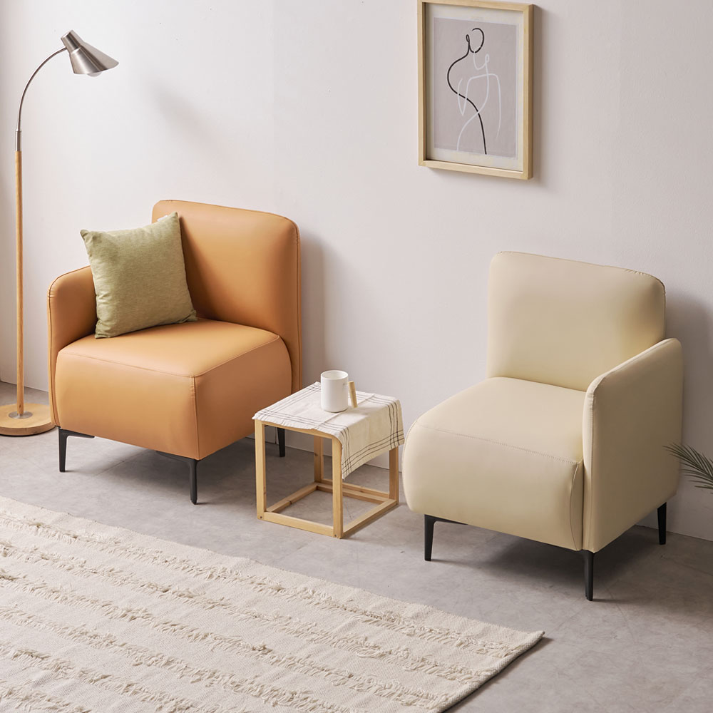 조이브 미니 카페소파 실리콘가죽 인테리어 라운지 소파