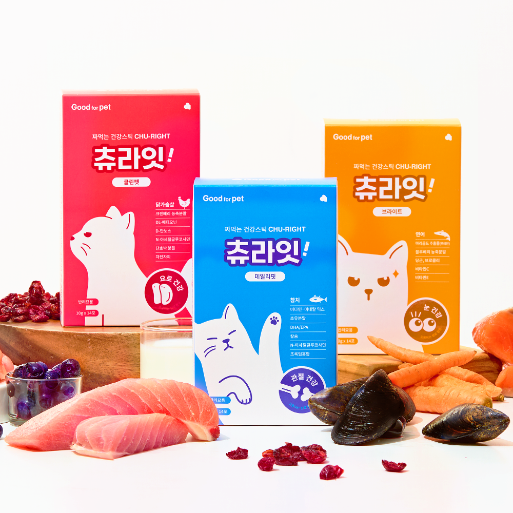 굿포펫 츄라잇 고양이 츄르영양제 국내산 10g x 14개입