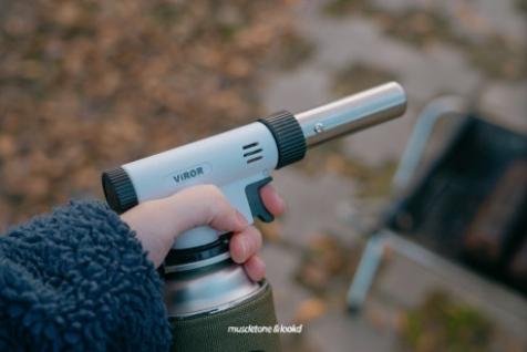 비로르 요리용 부탄가스 토치 캠핑 가정용 휴대용 액화방지 불조절