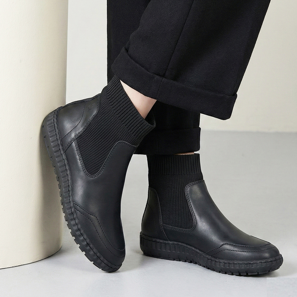 데이워크 발편한 아치깔창 여성 앵클부츠 누아 DW30027