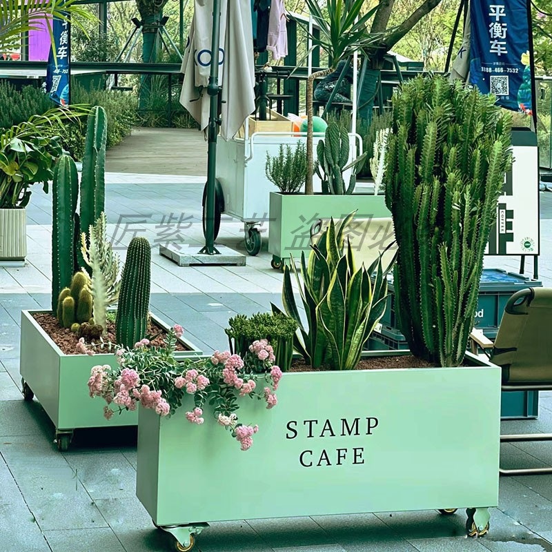이동식 대형화분 플랜트박스 플랜트 정사각 발코니 텃밭화분 베란다 - 상세 이미지 2