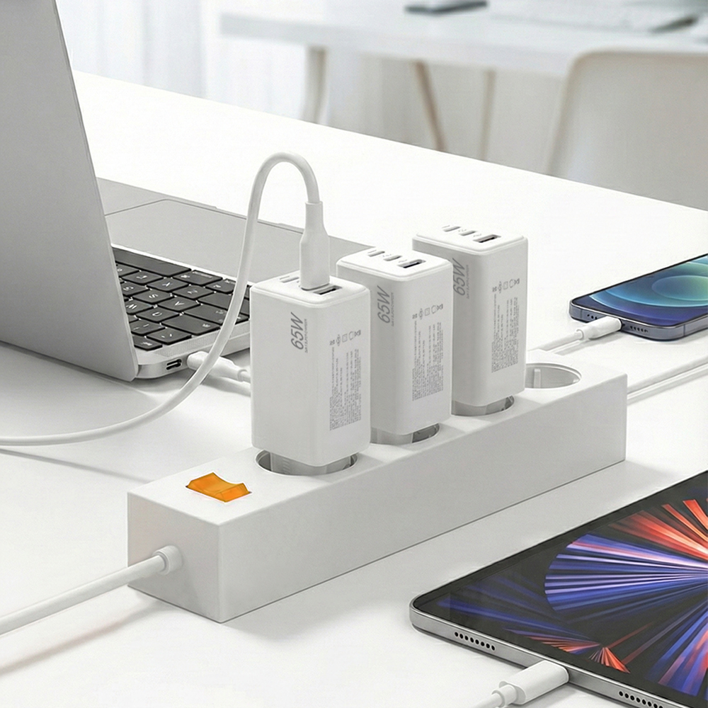 넥스트유 플러온 G1 65W 3포트 USB PD PPS GaN 초고속 충전기 - 상세 이미지 2