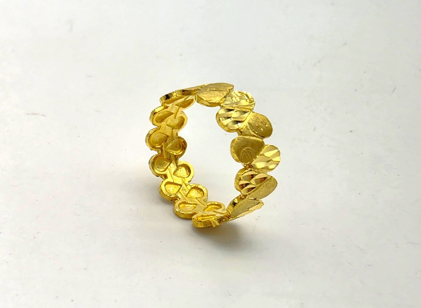 24K 순금 3.75g(1) 하프 매트 반지 - 상세 이미지 2