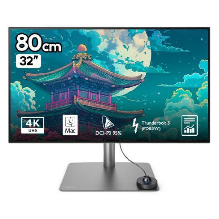 벤큐 QHD 프로 디자이너 모니터, 80cm, PD3225U