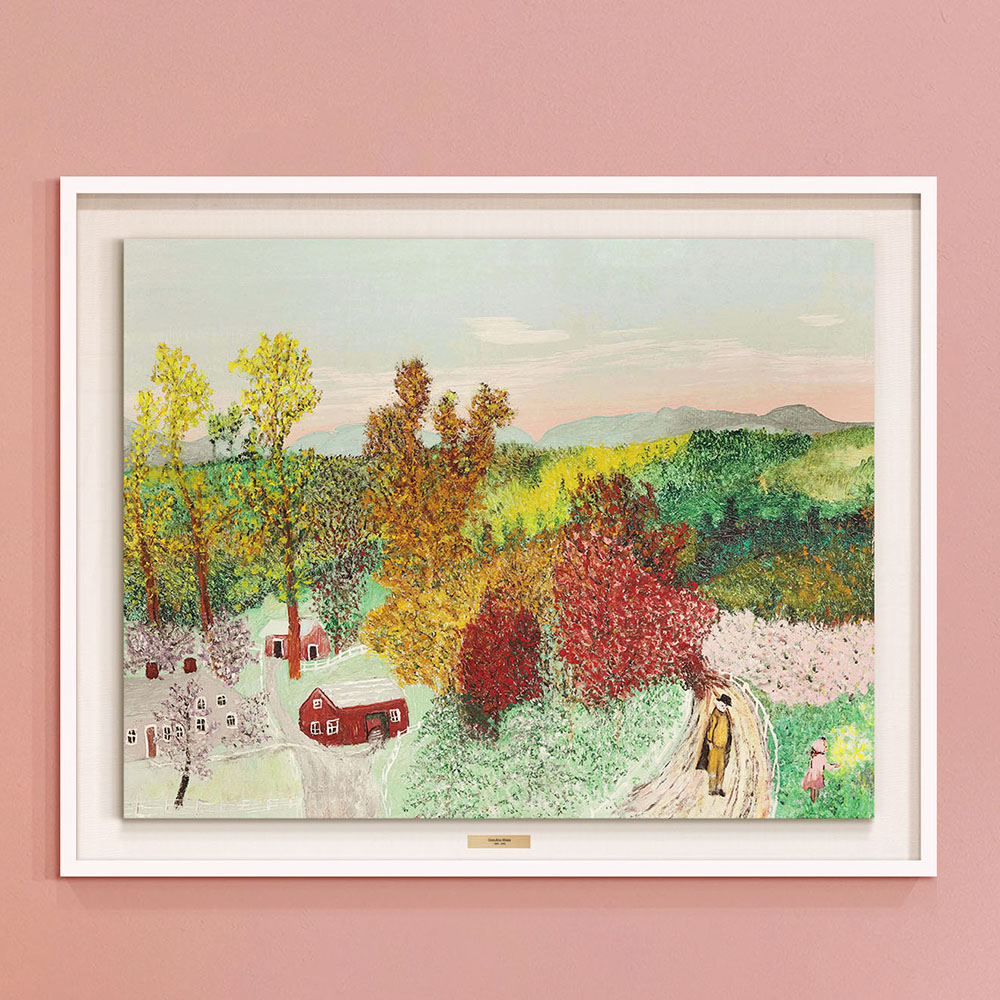 위아트 인테리어 명화 그림 액자 모지스 이삭줍는 사람들 입체 화이트 관 액자 6호 이미지 8