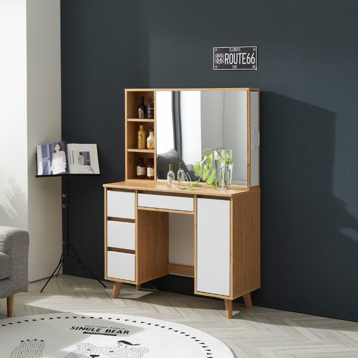 가구의서 루니아 수납 화장대 A 900x400x1370mm - 메인 이미지