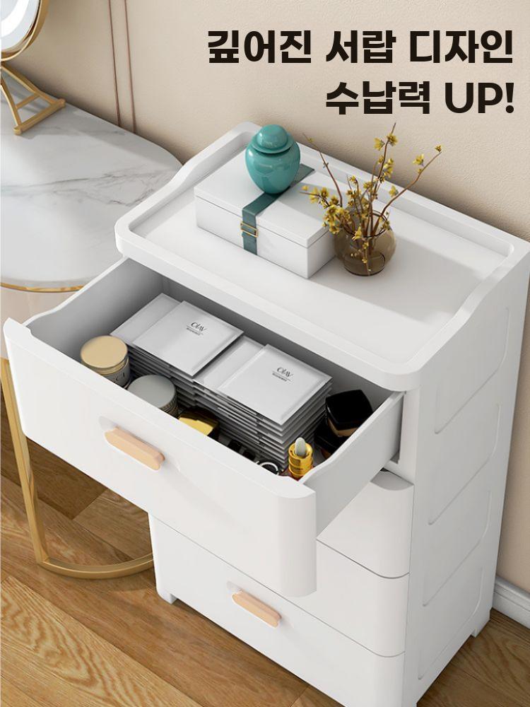 서랍형 플라스틱수납장 다층정리함 의류장난감 보관박스 - 상세 이미지 4