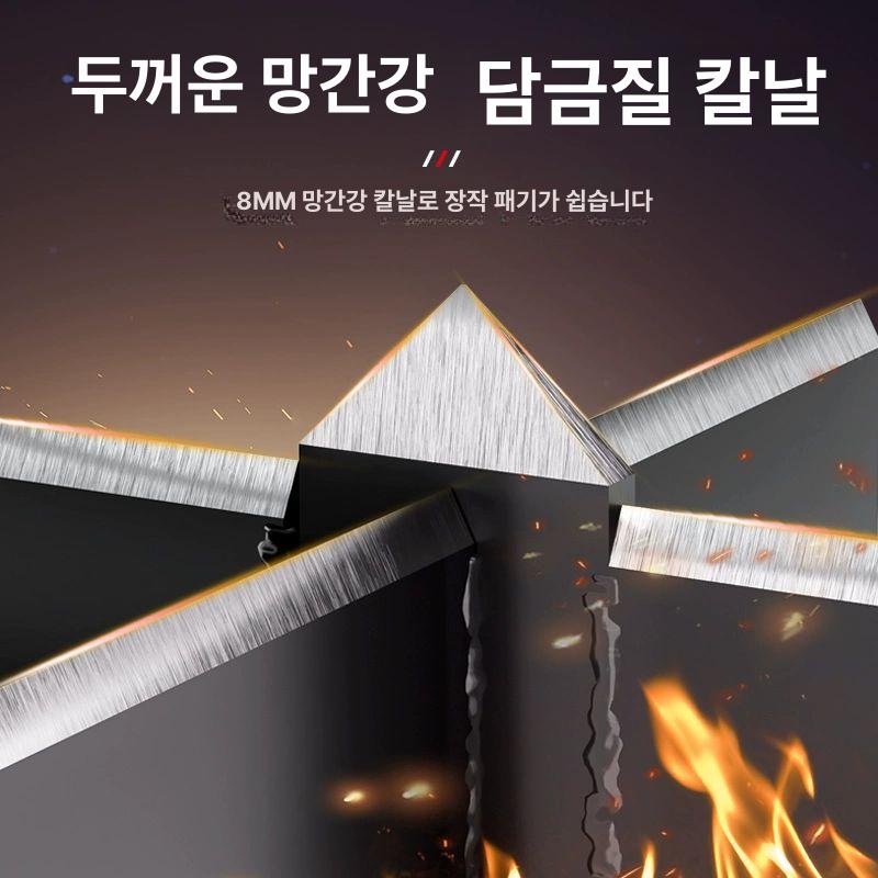 장작패는기계 유압 땔감 캠핑 십자형 도끼 통나무 패는 자동 경량 십자형+12lb 망치 - 상세 이미지 2