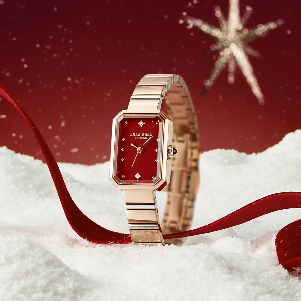 롤라로즈 Ms Lola 커넬리언 레드 여성메탈시계 가죽 스트랩 세트 LR4766TZ