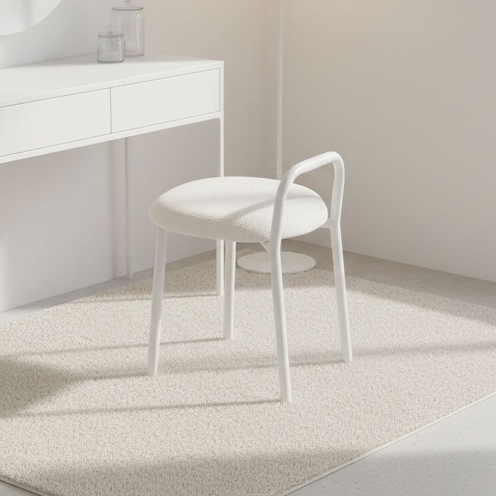 켈린 화장대의자 인테리어 원형 사각 스툴 의자 패브릭