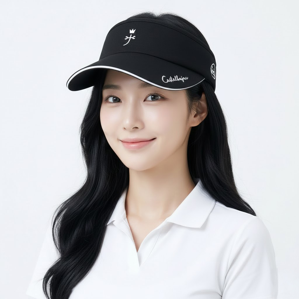 골프 자외선차단 썬바이저 까스텔바작 와이드챙 모자