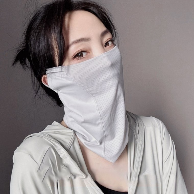 에어블루 귀걸이형 쿨 멀티스카프(그레이) - 메인 이미지