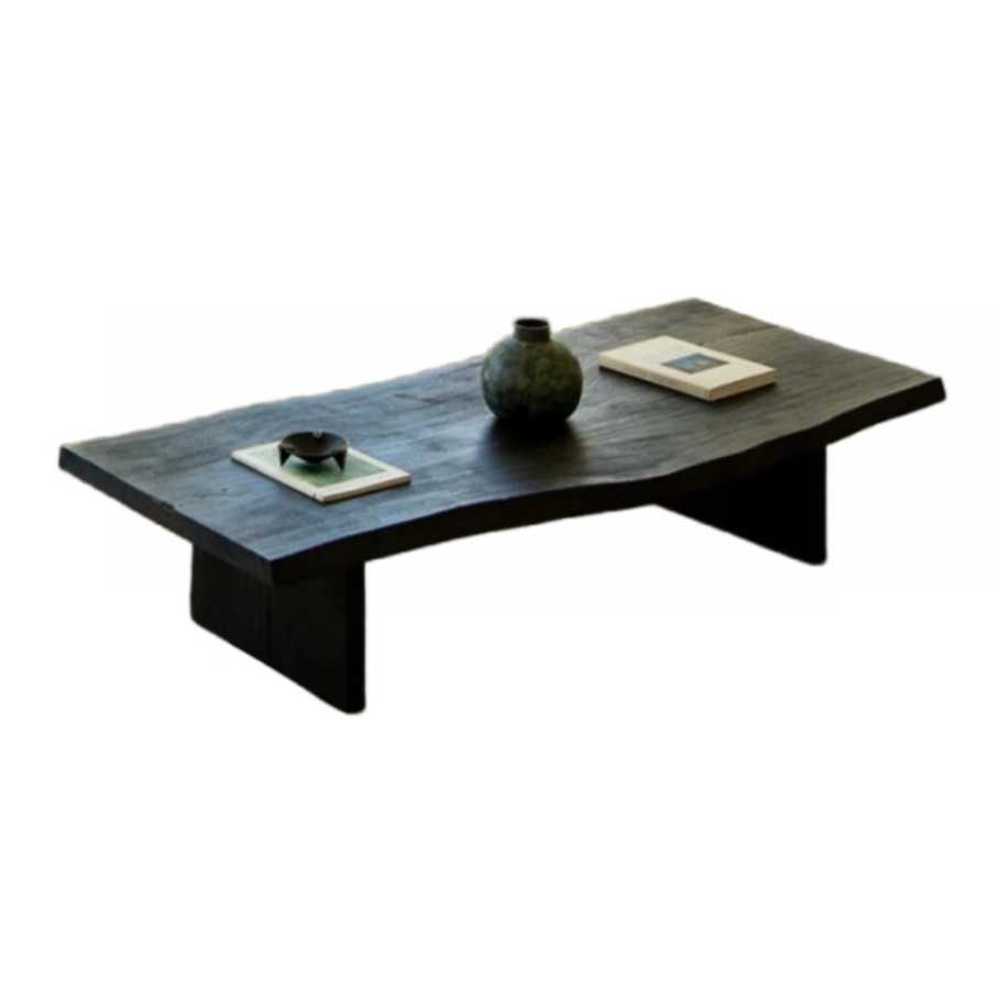 원목 좌식 테이블 찻상 좌탁 커피 거실 낮은 리빙 80x45x35cm - 상품 이미지