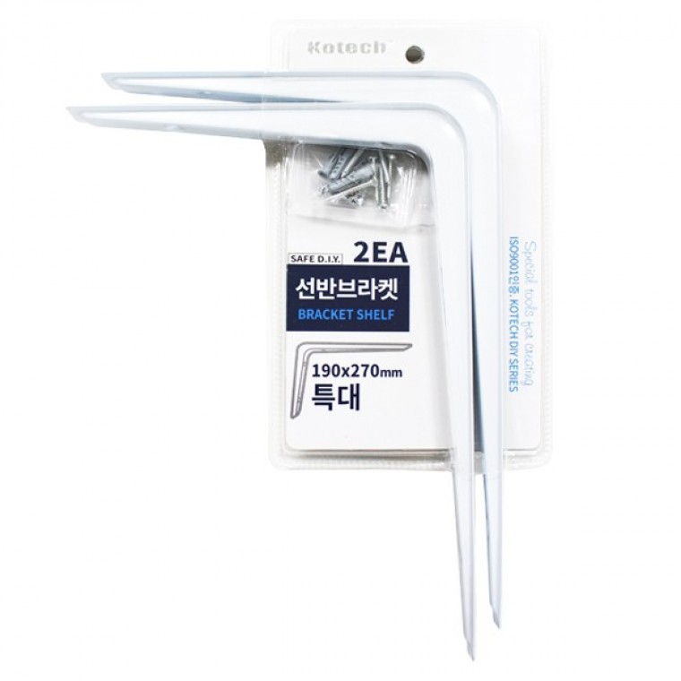 매직크린 코텍 선반브라켓 2P (특대) 190X270mm - 메인 이미지