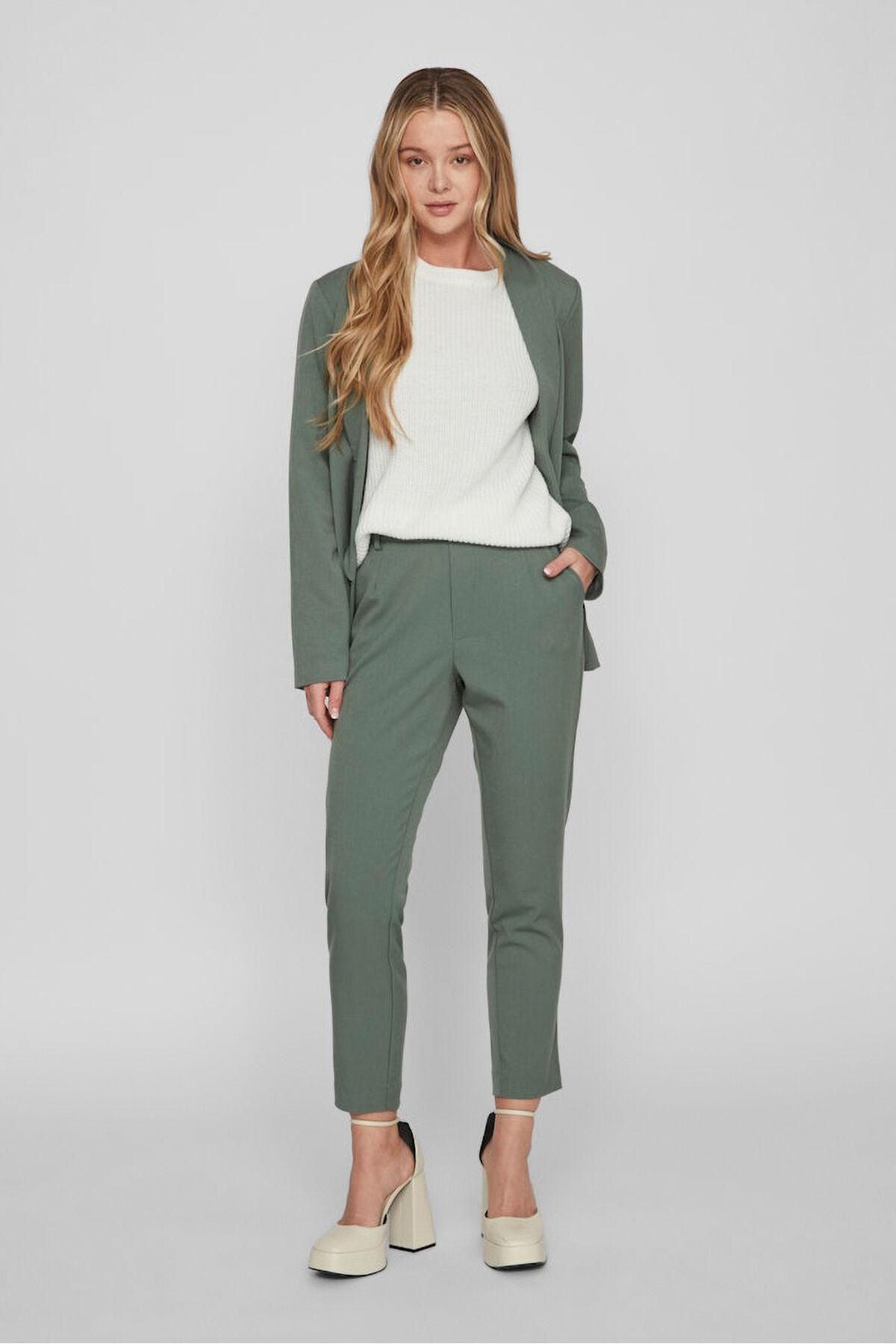 빌라 슬림핏 정장 카프리 팬츠 비스코스 6398172 KAKI - 상세 이미지 2