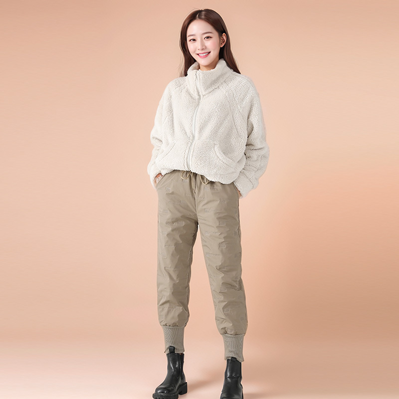 스타일리시 여성 패딩바지 겨울 조거 팬츠 - 상품 이미지